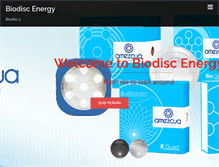 Tablet Screenshot of biodisc-energy.com